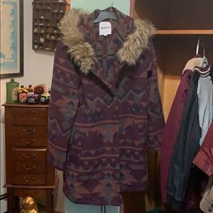 BB Dakota, multi colored coat.